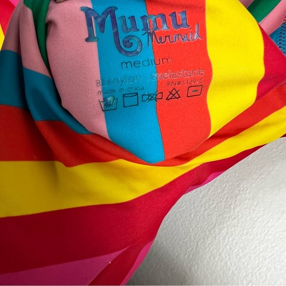 Show Me Your Mumu Topanga Tank Multicolor Striped One-Piece Swimsuit - Picture 5 of 5